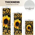 thumbnail image 4 of Black Butterfly Sunflower Pattern Kitchen Rugs Sets Of 3,Kitchen Runner Rugs Non Skid Washable,Decorative Kitchen Floor Mats for Kitchen,Sink,Laundry,17"x30"+ 17"x47" + 17"x59", 4 of 6