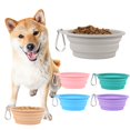 thumbnail image 1 of Reheyre Convenient Foldable Silicone Pet Bowl 600ML Capacity - Portable, Easy to Clean Cat and Dog Food Bowl - Pet Supply Essential, 1 of 6