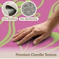 thumbnail image 6 of ODIKA 4'x6' Pink Hot Flourish with Chartreuse Accents Washable Area Rug Elegant Swirls and Botanical Motifs for Modern Stain Resistant, Low Pile, Easy Care for Dorm Room, Small Living, 6 of 7