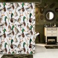 thumbnail image 2 of Manfei Hunting Themed Duck Shower Curtain 72Wx84L,Rustic Cabin Bathroom Shower Curtain, 2 of 5