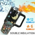 thumbnail image 3 of 40 oz Gothic Mushroom Tumbler with Handle & Straw - Insulated Coffee Travel Mug & Water Bottle, Fun & Cute Style, Halloween Goth Gift & Decor for Women, 3 of 6