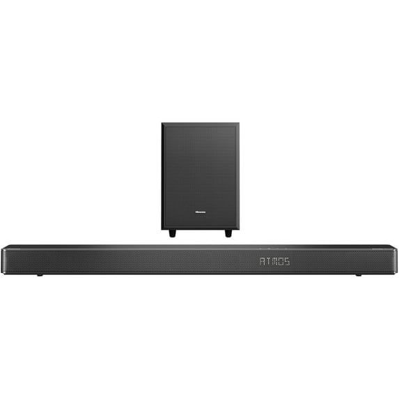 Restored Hisense AX3120G 3.1.2Ch Sound Bar with Wireless Subwoofer, 360W, Dolby Atmos, Bluetooth 5.3, EzPlay, 4K HDMI Pass Through, Roku TV Ready(B Grade)