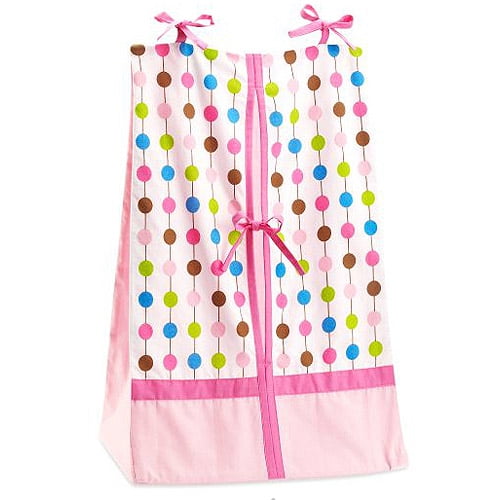 Bacati - Botanical Pink/Multi 10-Piece Nursery-in-a-Bag Crib Bedding Set 100% Cotton Percale Girls Crib Bedding Set with 2 crib fitted sheets
