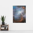 thumbnail image 2 of Hubble Space Telescope Image Crab Nebula Close-Up Colourful Supernova Remnants Pulsating Energy Radiation Ripples Charged Particles Magnetic Fields Extra Large XL Wall Art Poster Print, 2 of 4