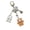 A, variant on HONCLL Cute Brick Heart Designs Keychain Delicate Matching Animal Heart Keychains with Cute Brick Designs For Couples
