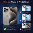 thumbnail image 2 of Funda magnética SUPFINE para iPhone 15 Pro gris, 2 of 7