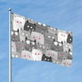 thumbnail image 2 of Kll Cats Group Flag 4x6 Ft Parade Party Flag Outdoor Flag Decorative Flag Banner Flags Garden Flag Home House Flags, 2 of 7