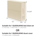 thumbnail image 2 of 2pcs Organizador plegable para sábanas, Organizadores y almacenamiento para juegos de sábanas con etiqueta, contenedor plegable para ropa de cama, toallas, almohadas y mantas, 2 of 4