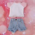 thumbnail image 3 of Lovoski Summer Denim Shorts camiseta para 1/6 Blythe Doll Outfits Ropa Accs Rosado Zulema Lovely Doll Outfit, 3 of 8