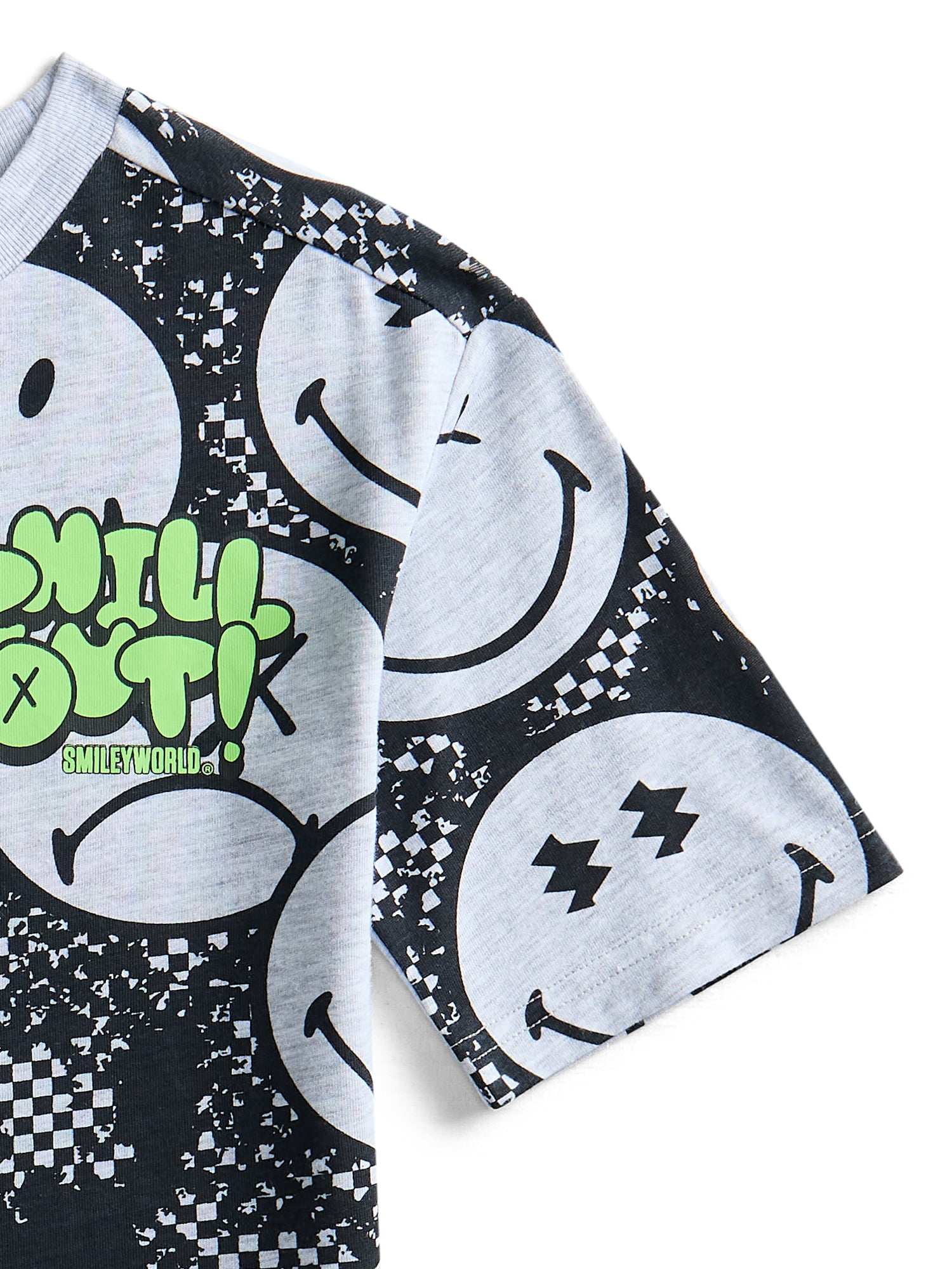 Smiley World Boys Graphic Tee with Short Sleeves, Sizes 4-18