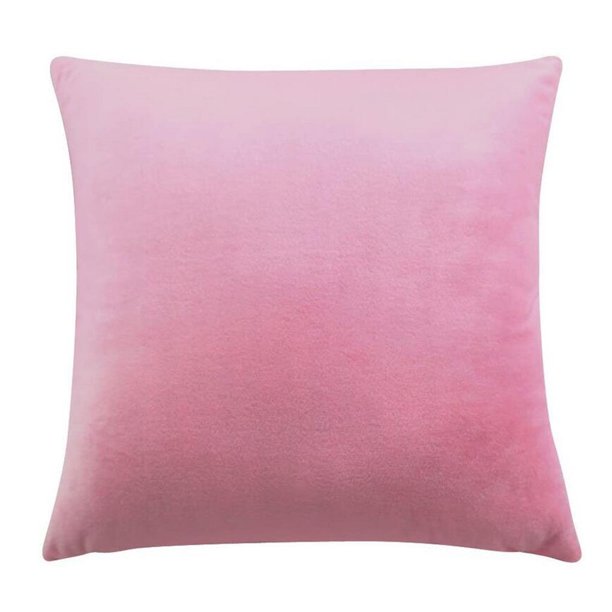 Yuarrent Funda de almohada de felpa corta, funda de cojín decorativa para sofá y silla, funda de cojín decorativa para el hogar Decoración del hogar goma rosa