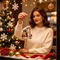 thumbnail image 7 of Christmas Decorations Indoor Clearance - 1PC Christmas H Letter Ornaments with Bells, Shatterproof Acrylic Christmas Tree Ornament Decorations, Winter Hanging Decor for Xmas Tree, Fireplace (H), 7 of 7