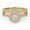 Yellow Gold, variant on Twisted Infinity Double Halo Bridal Set Ring for Women, 0.80 Carat (ctw) Round Cut Lab Grown Diamond Engagement Wedding Ring In 14K White Gold Over Sterling Silver F-G-H, SI Quality -6