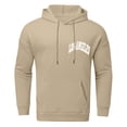 thumbnail image 5 of CUSTG Mens Autumn Winter Back Letter Printing Letter Oversize Loose Plus Size Hooded Pullover Sweatshirt Tops Long Sleeve Weekend Streetwear, 5 of 7