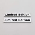 thumbnail image 2 of 2x Chrome Metal Limited Edition Logo Emblem Auto Badge 3D Premium Car Rear Trunk Sticker Side Fender Decal (Silver&Black), 2 of 8