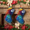 thumbnail image 6 of Sikiie Colorful Parrot Jungle Dream Christmas Stockings,18 Inches Christmas Stockings Xmas Hanging Stockings for Family Christmas Decorations & Gifts, 6 of 7