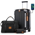 thumbnail image 1 of Luggage Joyway Carry On de 20 pulgadas con portavasos y puerto USB, juego de 3 piezas, 1 of 7