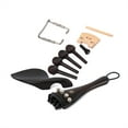 thumbnail image 3 of 4/4 3/4 Violin Stringed Musical Instruments Tuning Pegs Tailpiece Polishing Vintage Decoration Supplies Endpin Chinrest Kit Replacement Part Attachments for Musician, 3 of 7