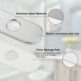thumbnail image 3 of Wowow 6.3 in. Stainless Steel Escutcheon Plate in Chrome, 3 of 5