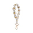 thumbnail image 1 of Hearth & Gear Bohemian Resort Border Flower Flower Wrist Strap Small Keychain Handwoven Keyring, 1 of 6