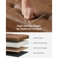thumbnail image 3 of SONGMICS 30" Storage Ottoman Bench Folding Leather Ottoman Storage Footrest Hold up to 660lb Coffee Brown, 3 of 5