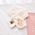 thumbnail image 6 of Bobasndm Cross Scarf Plush Cartoon Bear Doll Animal Label Soft Fuzzy Cold Resistant Autumn Winter Women Neck Warmer Collar Scarf for Outdoor, 6 of 9