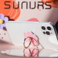 thumbnail image 2 of LAICAIW Flower Cell Phone Ring Holder, Cute Phone Back Ring Grip for Finger and Hand (Pink), 2 of 6