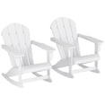 thumbnail image 3 of Polytrends  Laguna Hdpe All Weather Outdoor Patio Rocking Chair (Set of 2) White, 3 of 5