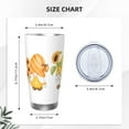 thumbnail image 4 of KLL Sunflower Gnomes 5 Print 40oz Stainless Steel Insulated Car Cup with Spillproof Lid - Keep Your Drink Hot or Cold on the Go-Without Straw, 4 of 8
