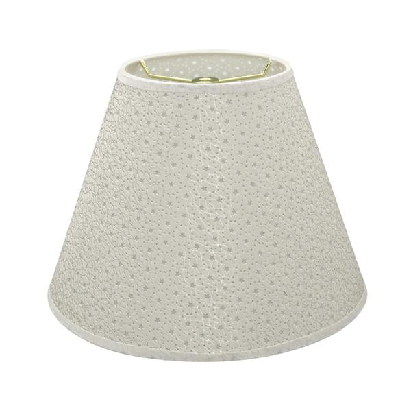Aspen Creative 32627 Transitional Hardback Empire Shaped Spider Construction Lamp Shade in Ivory, 12" wide (6" x 12" x 9")