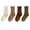 Wine, variant on Xfvqtps 4 Pairs Children Girls Ruffle Socks Lace Solid Color Mid Tube Ankle Soft Comfort Breathable Cotton Socks Beige