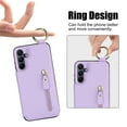 thumbnail image 5 of Cutyskin for Samsung Galaxy A55 Wallet Case【RFID Blocking】 with Card Holder Cash Pocket Zipper Bills Slot, Soft PU Leather Magnetic Back Folio Kickstand, Finger Ring Holder Hook Case, Purple, 5 of 8