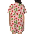 thumbnail image 3 of Xecao Strawberries print Swimsuit for women, Summer-ready, sporty style.Quick-dry fabric. Many sizes & colors., 3 of 9