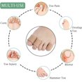 thumbnail image 3 of Juego de 2 protectores de dedos de silicona cortables, vendaje de tubo de protección de dedos de gel suave para eliminar callos, tratar juanetes y callosidades (para dedos medianos -1,5 cm), 3 of 5