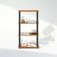 thumbnail image 6 of Furinno Turn-N-Tube 4-Tier Multipurpose Shelf Display Rack, Shelving Unit, Bookcase, Light Cherry/Black, 6 of 6