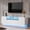 57.8"W-White, variant on GALAXHERO TV Stand for 65 inch Entertainment Center with LED Lights & Large Storage Cabinet Modern TV Console Stands Table for Living Room Bedroom White