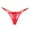 Red, variant on Woman Panties Red Lace Thong Funny Tongs Cute Panties for Women One Size