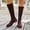 Coffee, variant on Women Stretch Suede Knee High Boots, Low Block Heel Round Toe Pull On Tall Riding Boots, Soft Slim Fit Casual Long Booties Coffee 5.5(36)