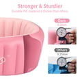 thumbnail image 4 of Bañera hinchable para bebés KENPUAZ, plegable, 82 x 57 x 28 cm, color rosa, 4 of 6