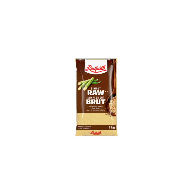 Redpath Simplement Brut Sucre jaune doré fluide 1KG