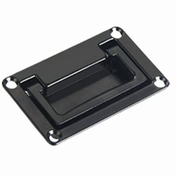 Black Recessed Pull Handle Zinc Alloy Panel Folding Handle Box Concealed Handle Corrosion Resistant Hardware