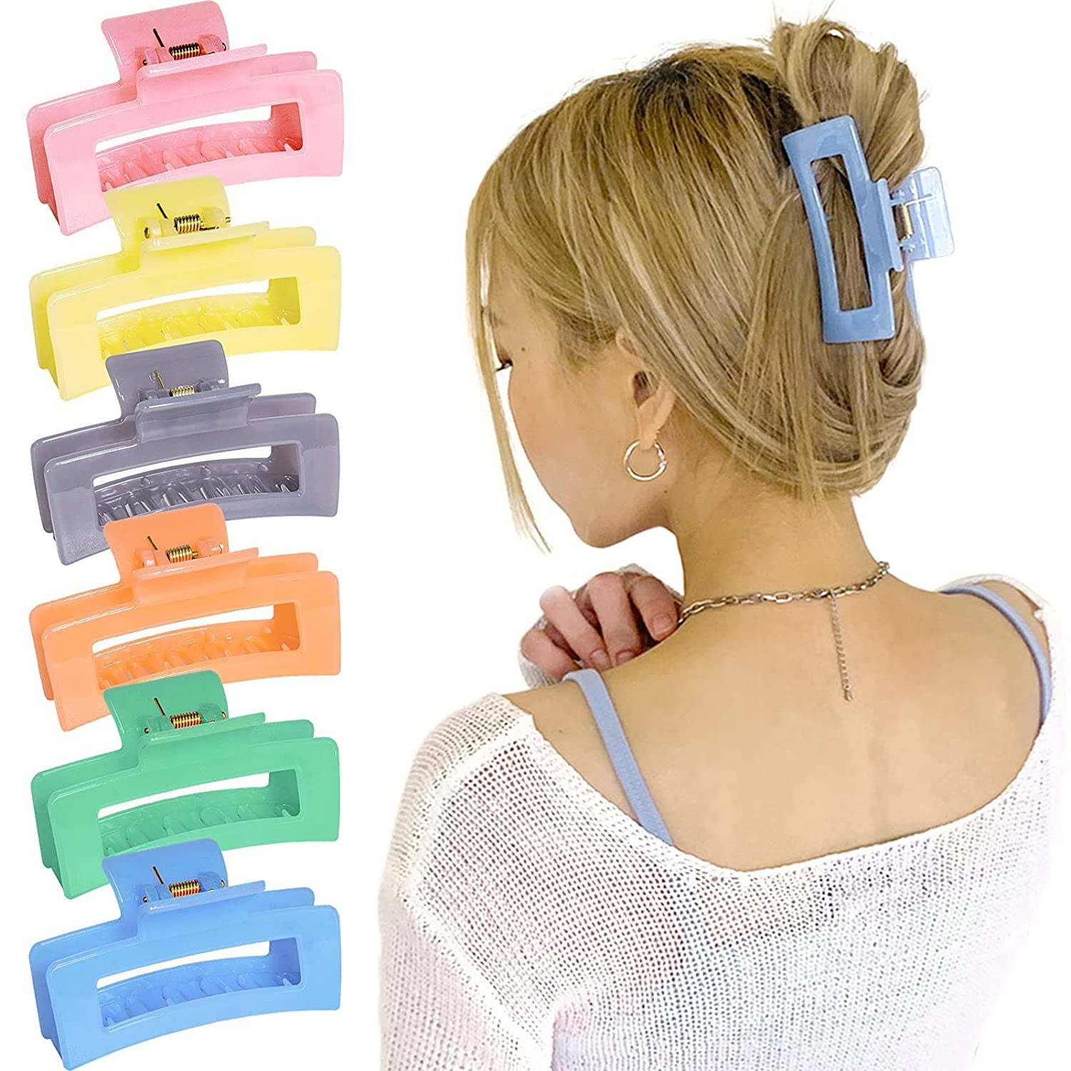 Jumbo Hair Claw Clip in Sev Colors