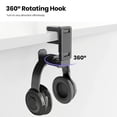 thumbnail image 4 of Soporte para auriculares y mando para juegos, giratorio 360 grados, universal, para PC, almacenamiento, 4 of 8