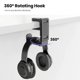 thumbnail image 4 of Soporte para auriculares y mando para juegos, giratorio 360 grados, universal, para PC, almacenamiento, 4 of 7