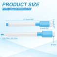 thumbnail image 2 of Whiteboard Pen, 0.5-1mm Fine Tip Dry Erase Light Blue Board Markers, 12 Pcs, 2 of 6