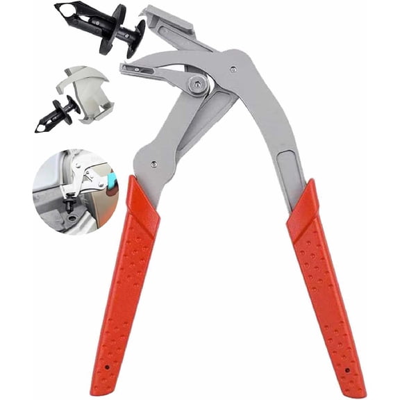 2026 New Professional Automotive Trim Clip Removal Pliers, Stainless Steel Heavy Duty Car Fastener Remover, 4-Point Support Panel Clip Tool for Door Panels, Trim, Rivets & Interior Repair