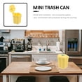 thumbnail image 6 of WHAMVOX  Mini Desk Garbage Pail Small Yellow Can Trash Bin Bins Car Office, 6 of 8