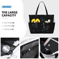 thumbnail image 2 of Wukai Game Time Print Zipper Bag,large Beach Tote Bag,Waterproof Sandproof Bag,Grocery and Picnic Tote Travel Bag, 2 of 5