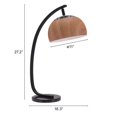 thumbnail image 4 of Brown and Black Overhang Table Lamp, 4 of 5