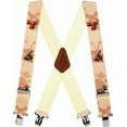 thumbnail image 2 of Suspender Store Novelty Moose Suspenders - 2-Inch Wide Elastic - Gator Clip - 3 Sizes, 2 of 4